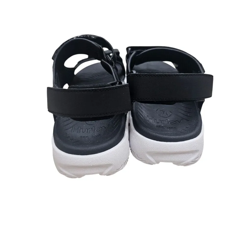 New Hurley Men's Strap Sandals Black 9